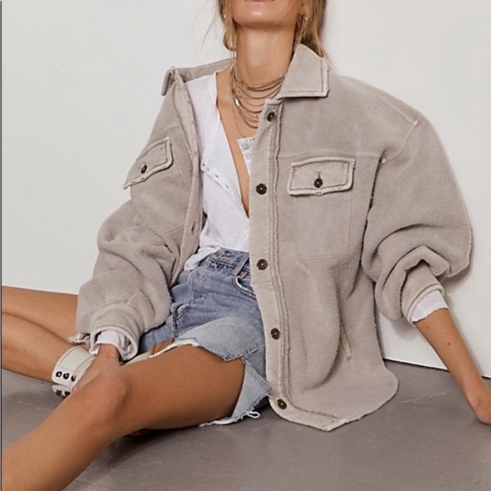 Free People Ruby Jacket in Stone